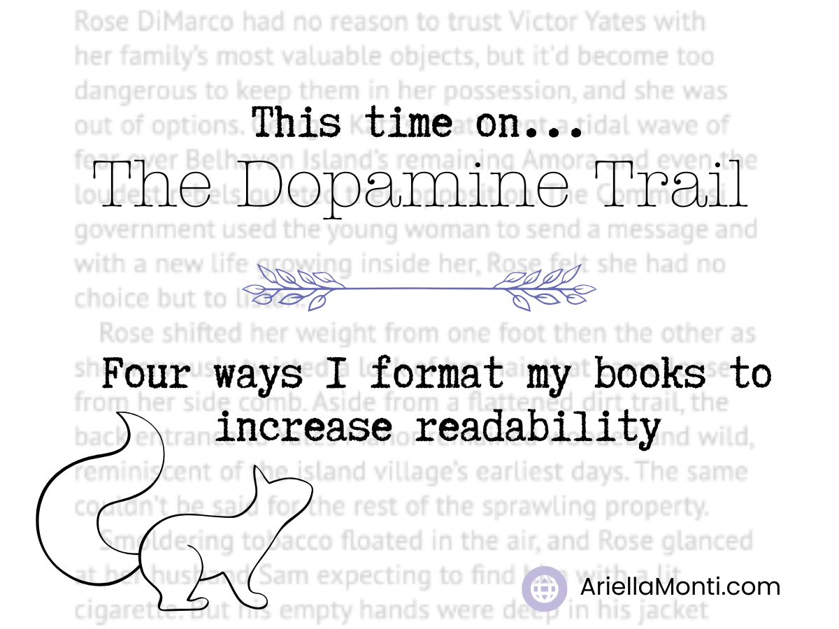 Four ways I format my books to increase readability